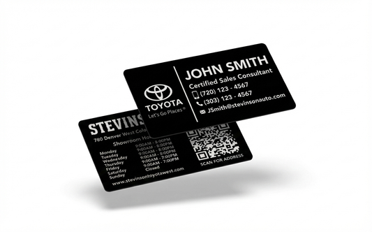 Tarjetas de presentación personalizadas de acero inoxidable premium - Tarjetas VIP de metal ultra gruesas - Grabado de alta calidad