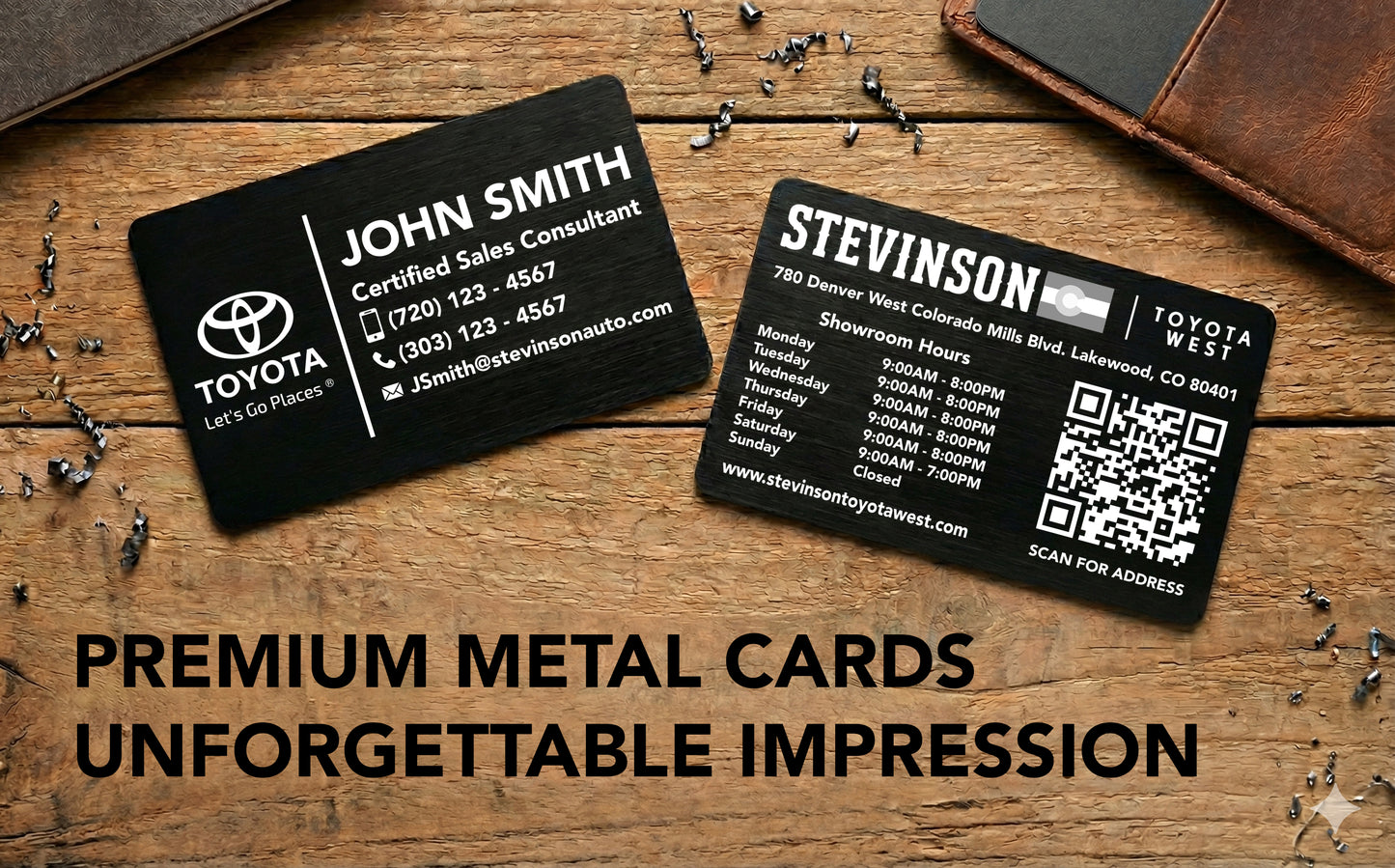 Tarjetas de presentación personalizadas de acero inoxidable premium - Tarjetas VIP de metal ultra gruesas - Grabado de alta calidad